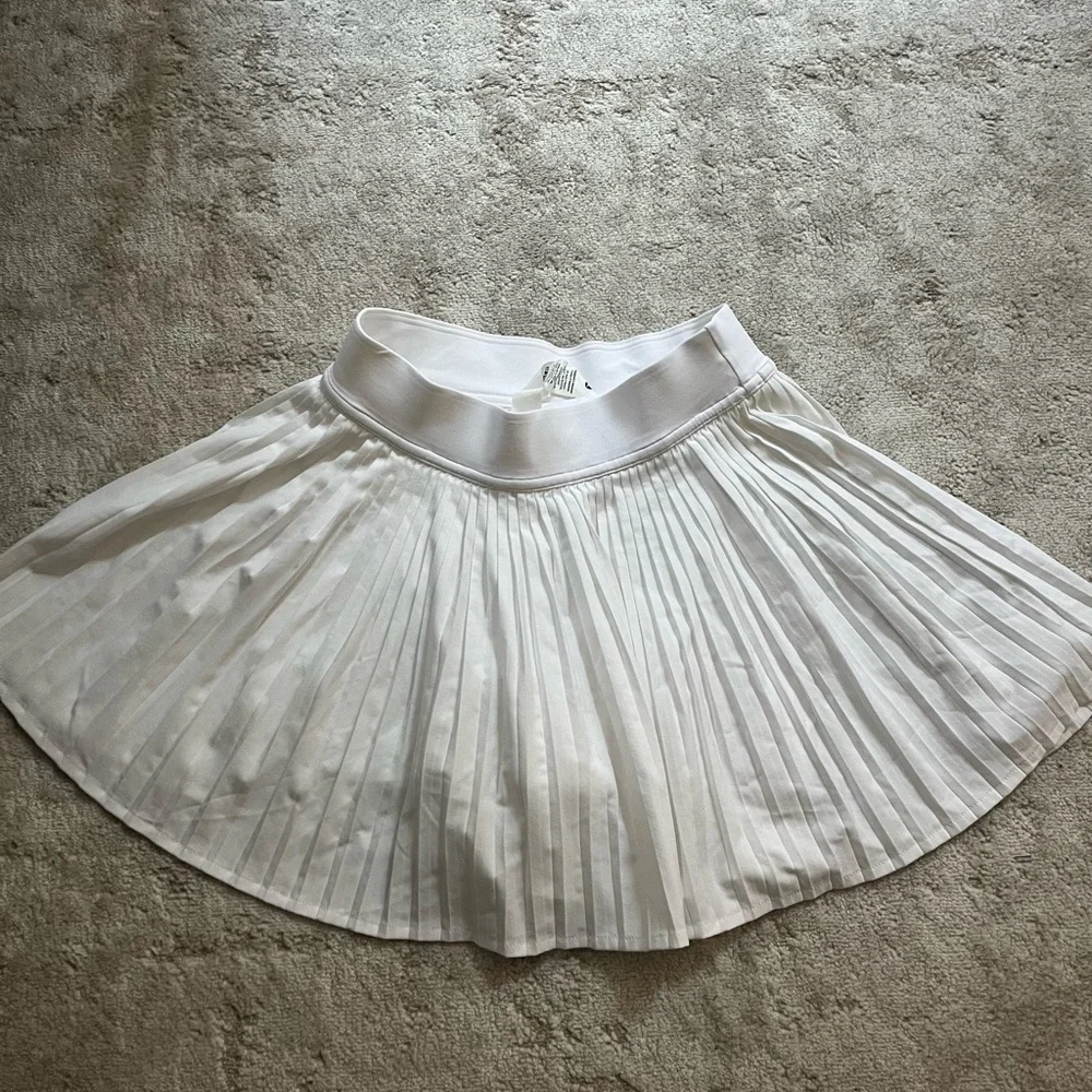 lululemon athletica White Pleated Tennis Skort
